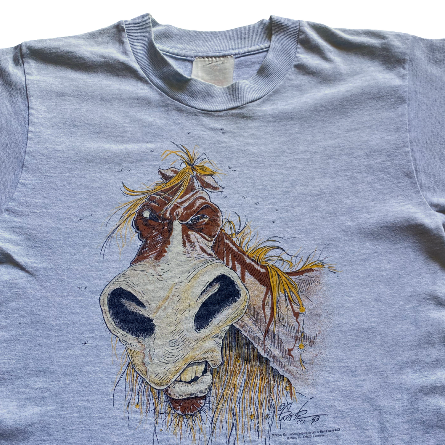 90s ANGRY HORSE MOTTO TEE