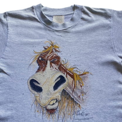 90s ANGRY HORSE MOTTO TEE