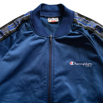 90s CHAMPION TAPE LOGO TRACK JACKET