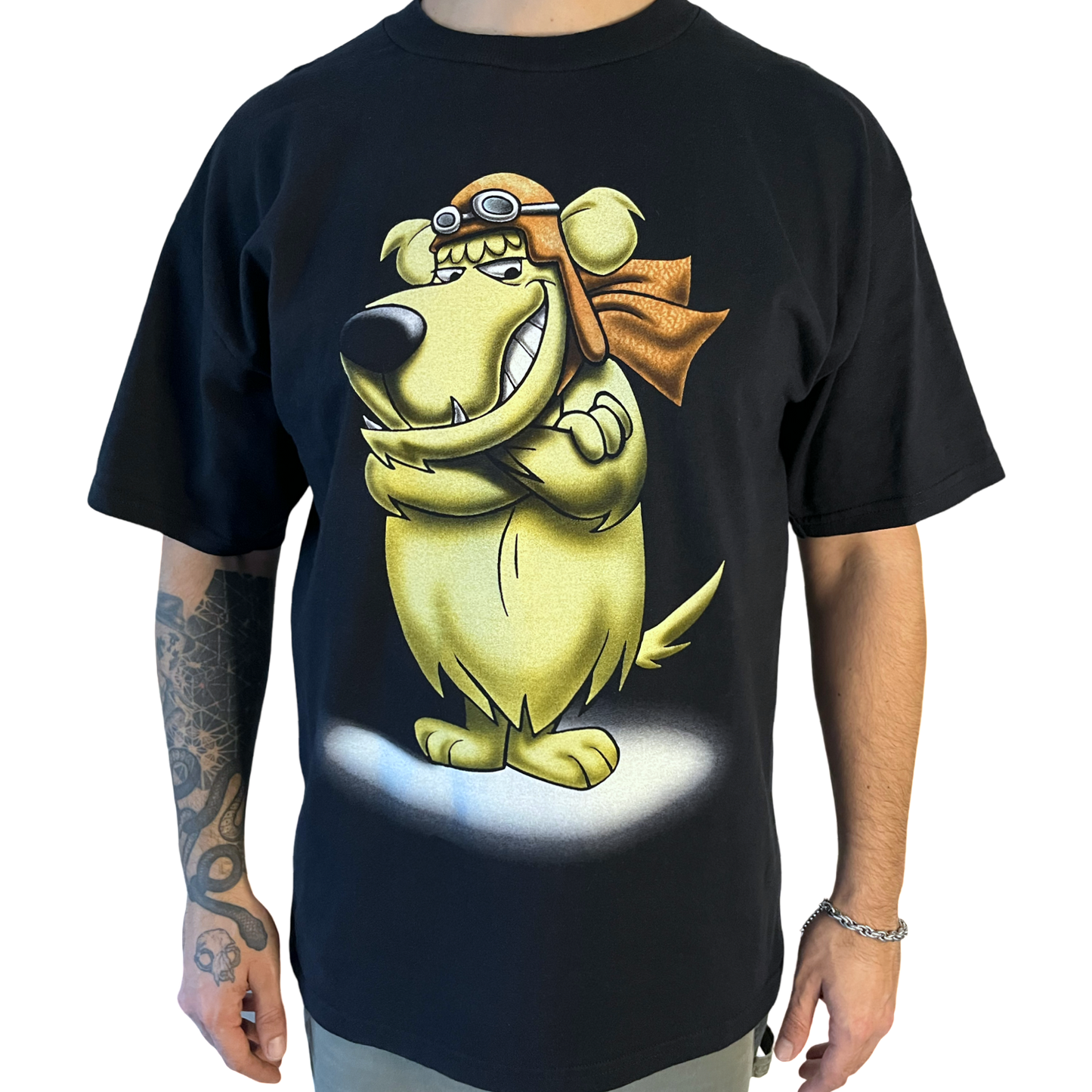 90s WACKY RACES "MUTTLEY BLACKOUT" TEE