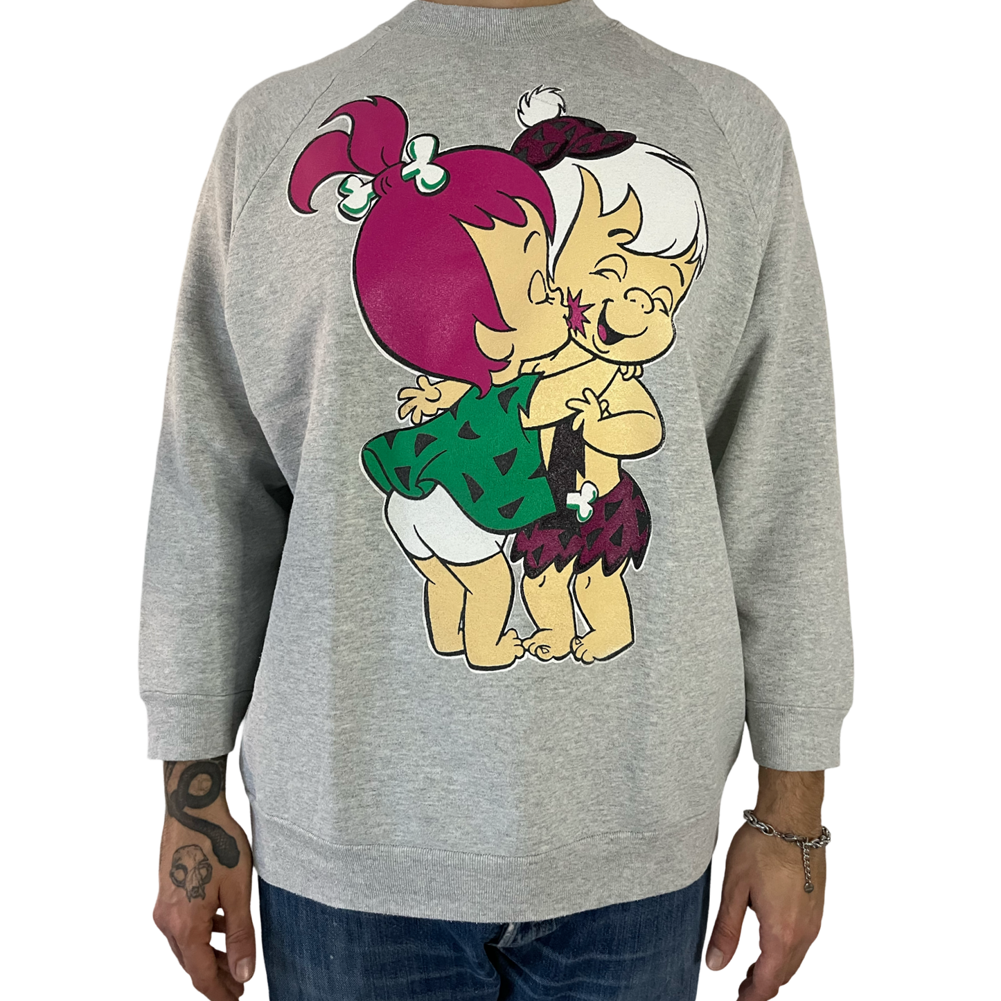 90s FLINSTONES "PEBBLES and BAMM-BAMM" SWEATSHIRT