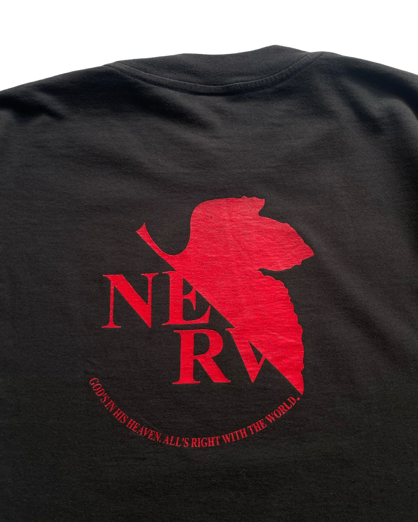 00s EVANGELION NERV LOGO front/back TEE