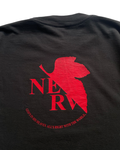 00s EVANGELION NERV LOGO front/back TEE