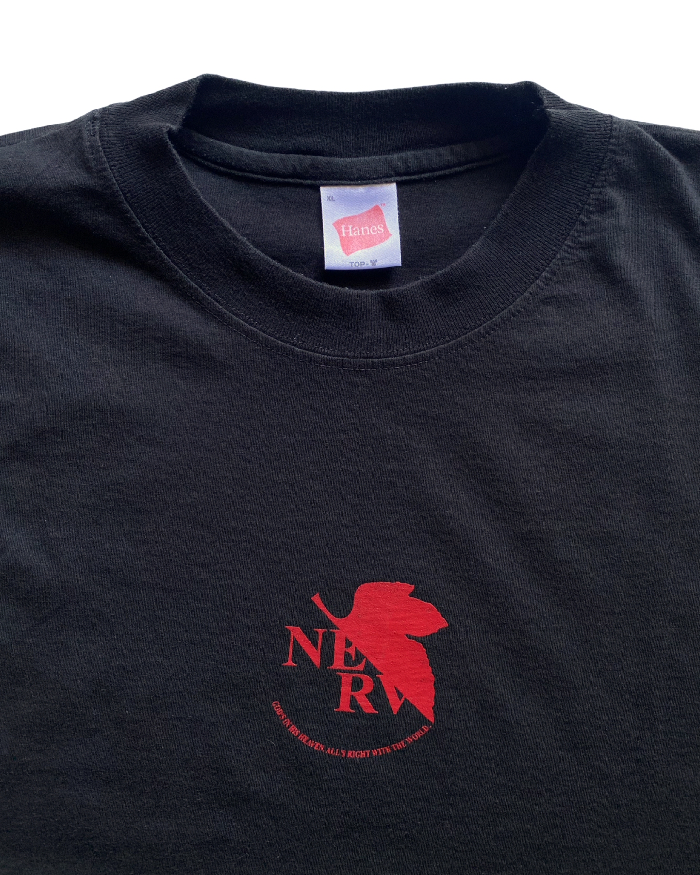 00s EVANGELION NERV LOGO front/back TEE