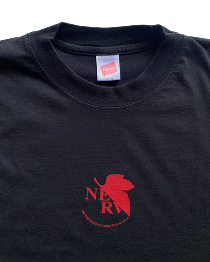 00s EVANGELION NERV LOGO front/back TEE