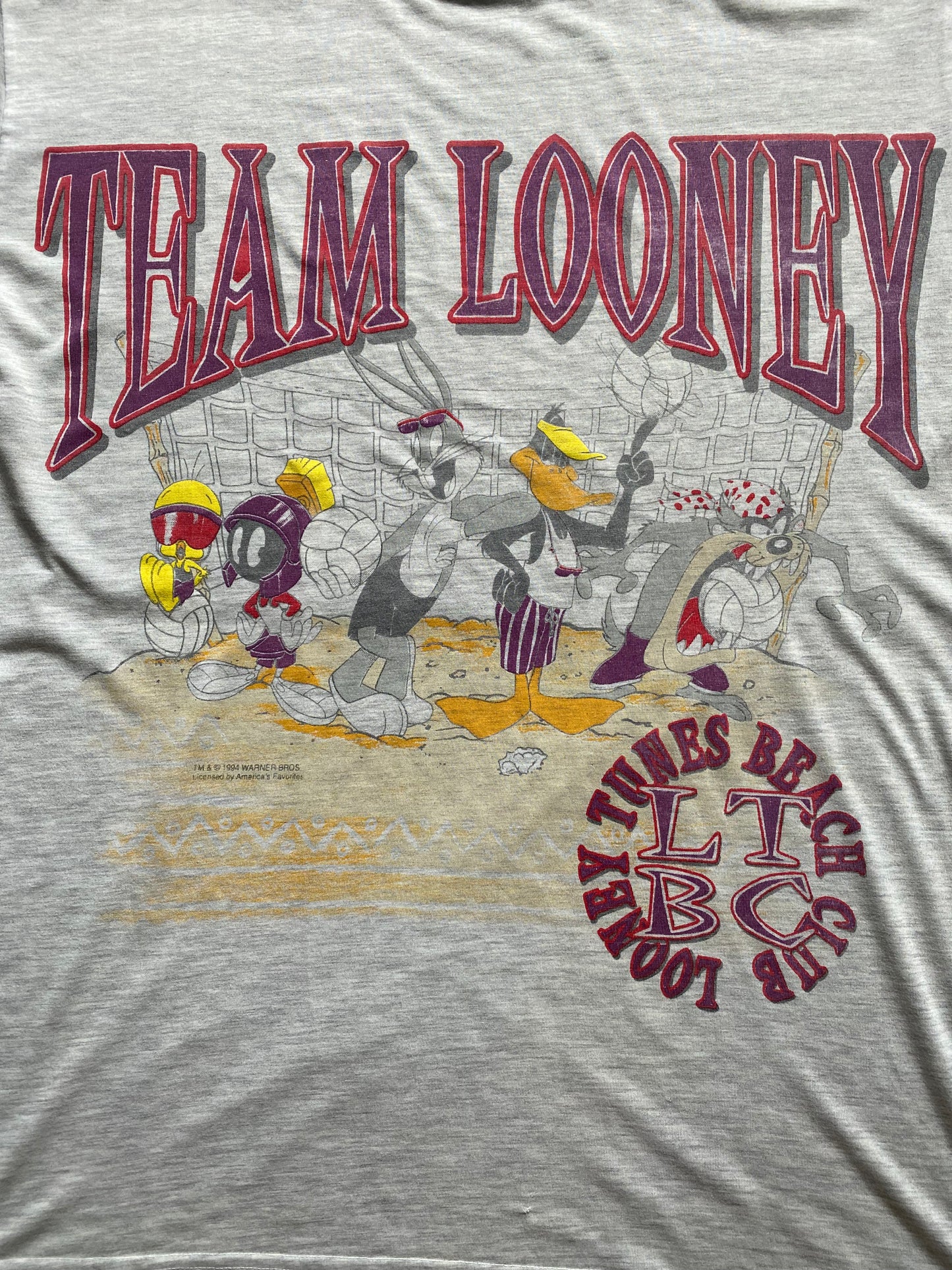 90s LOONEY TUNES BEACH CLUB T-SHIRT - Frattaglie