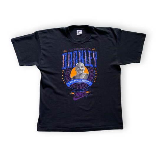 90s CHARLES BARKLEY "SCHOOL OF HARD KNOCKS" T-SHIRT - Frattaglie